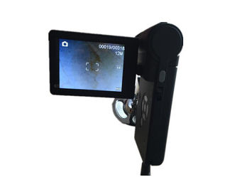 छोटे वीडियो डर्मेटोस्कोप कैमरा त्वचा और बाल माइक्रोस्कोप 3 इंच एलसीडी घूर्णन स्क्रीन के साथ उच्च छवि संकल्प
