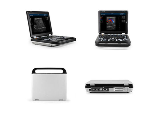 15 इंच एलईडी डायग्नोस्टिक मानव रंग डॉपलर मशीन अल्ट्रासाउंड स्कैनर 2 जांच कनेक्शन के साथ