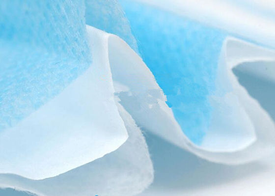 वेव ब्लू डिस्पोजेबल फेस मास्क PPE COVID-19 के लिए