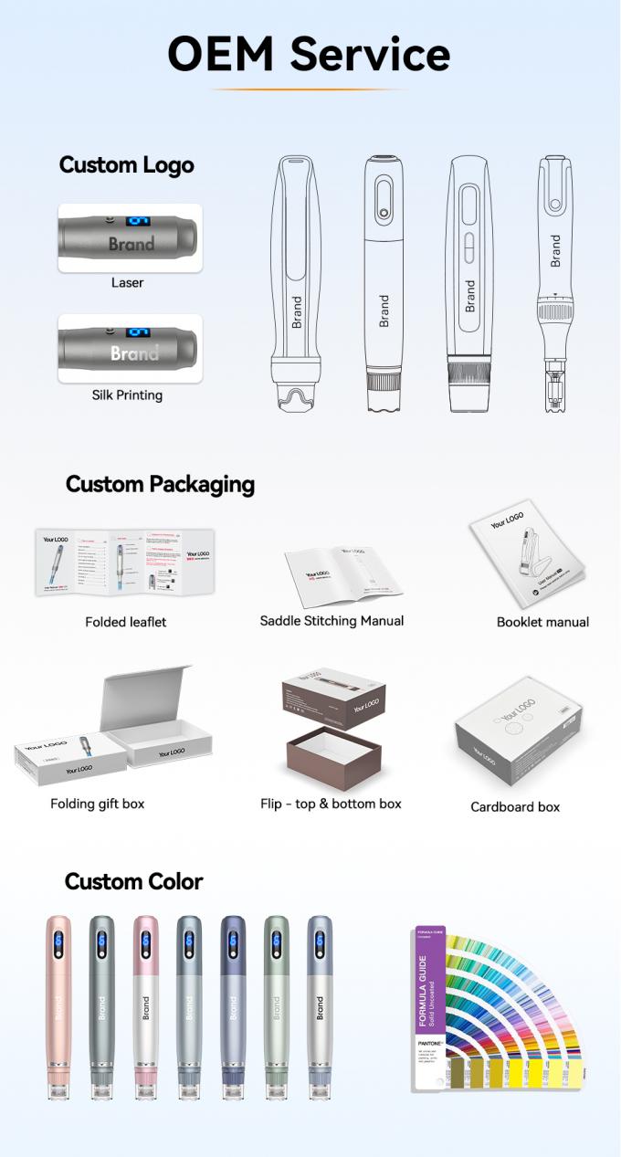 मूल ब्रांड हाइड्रा पेन एच5 माइक्रोनीडलिंग डर्मा पेन ईएमएस समायोज्य सीरम आउटपुट के साथ एमटीएस निशान को कम करें बारीक रेखाएं झुर्रियां 8